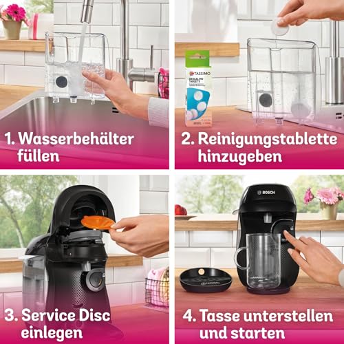 Elite Tassimo Happy TAS1002 – Kapselmaschine, über 70 Getränke, INTELLIBREW™, 1400W, Schwarz