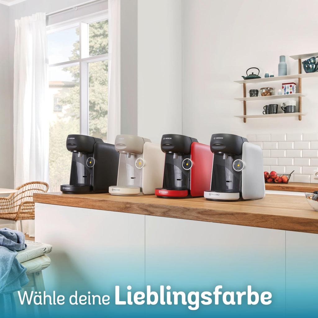 Elite Tassimo Finesse TAS167P – Kapselmaschine mit IntensityBoost, über 70 Getränke, 1400W, Creme