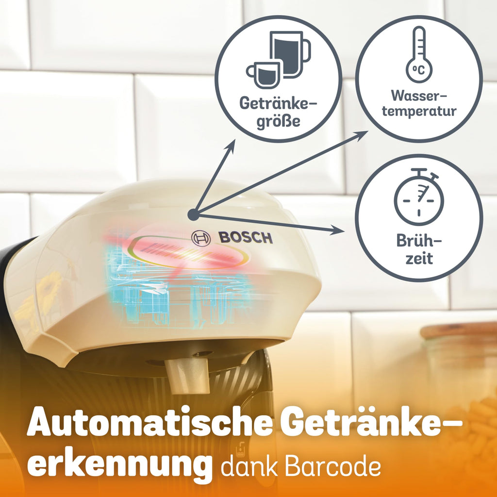 Elite Tassimo Style TAS1107 – Kapselmaschine, über 70 Getränke, INTELLIBREW™, 1400W, Creme