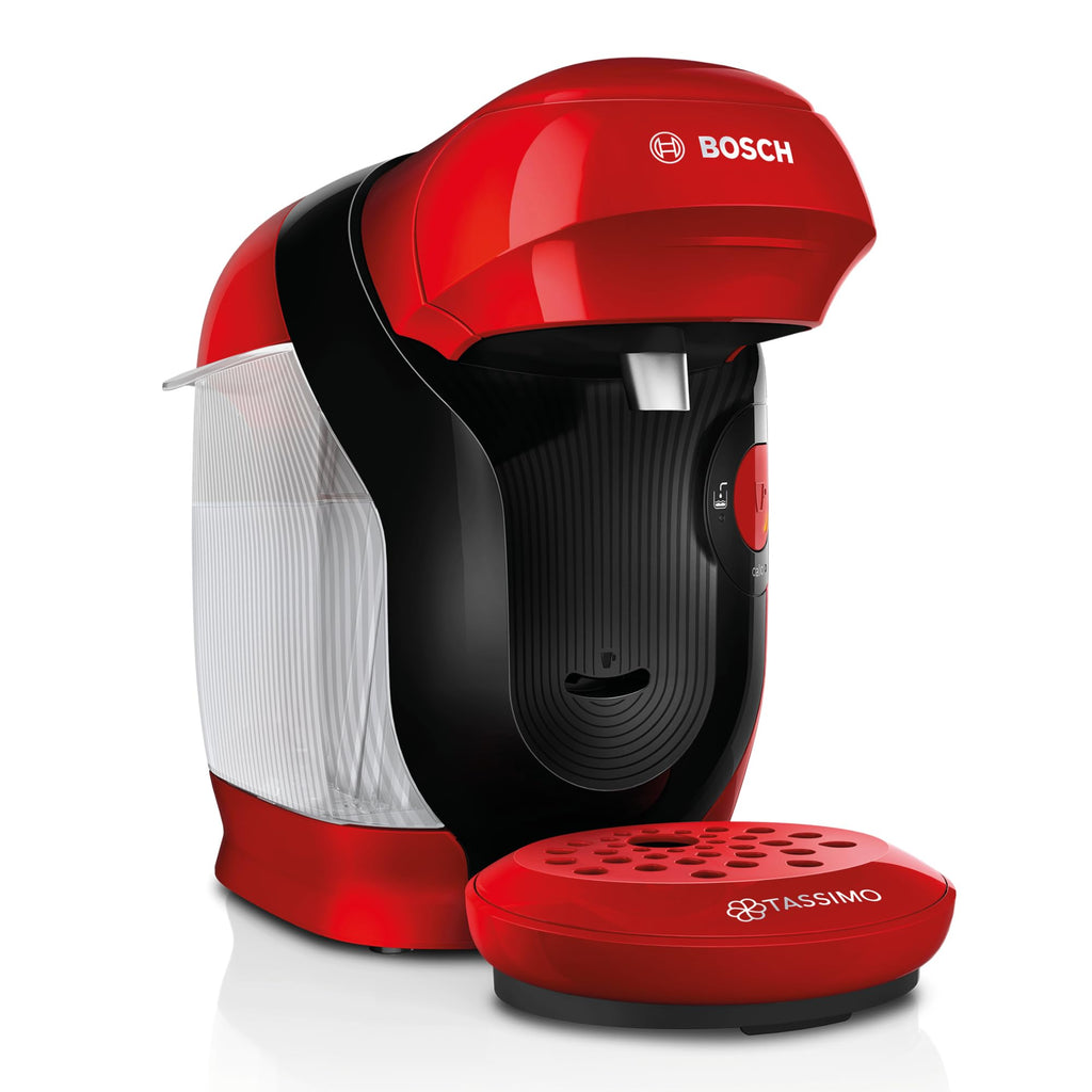 Elite Tassimo Style TAS1103 – Kapselmaschine, über 70 Getränke, INTELLIBREW™, 1400W, Rot