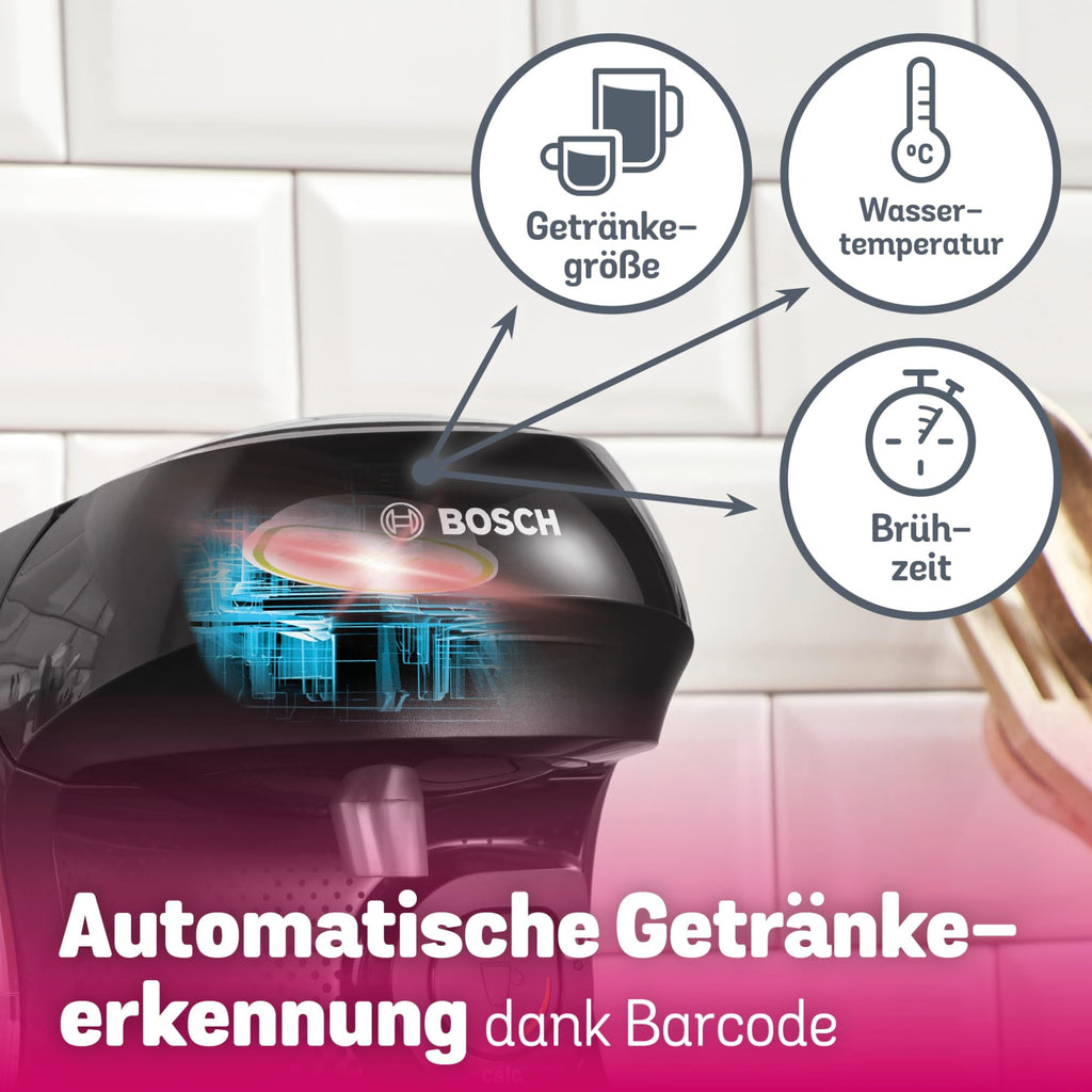 Elite Tassimo Happy TAS1002 – Kapselmaschine, über 70 Getränke, INTELLIBREW™, 1400W, Schwarz