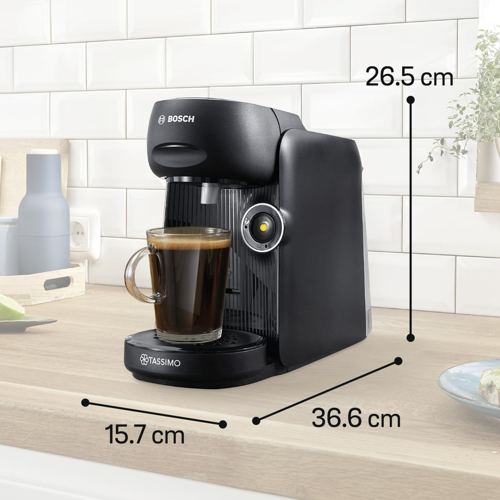 Elite Tassimo Finesse TAS162E – Kapselmaschine mit IntensityBoost, über 70 Getränke, 1400W, Schwarz