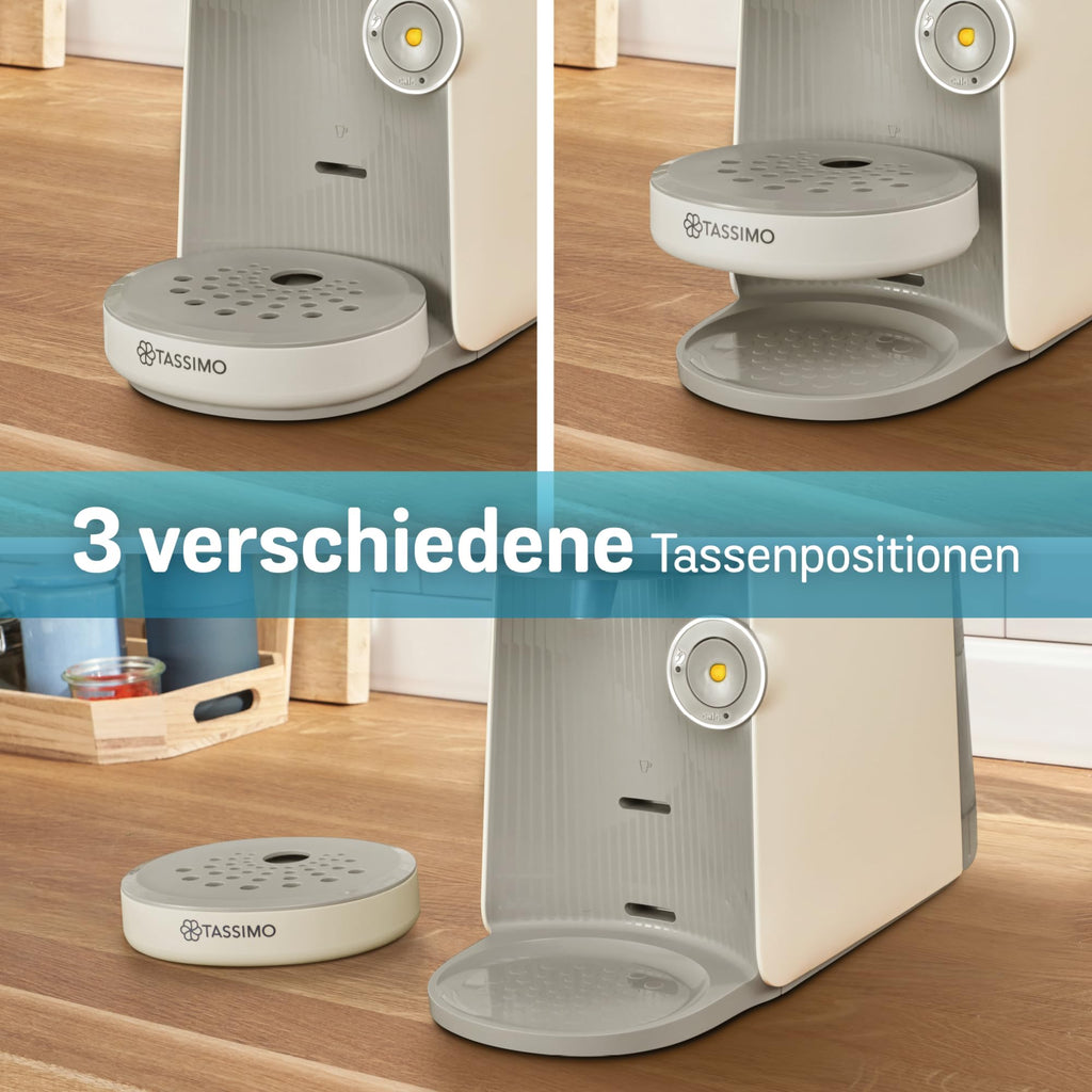 Elite Tassimo Finesse TAS167P – Kapselmaschine mit IntensityBoost, über 70 Getränke, 1400W, Creme
