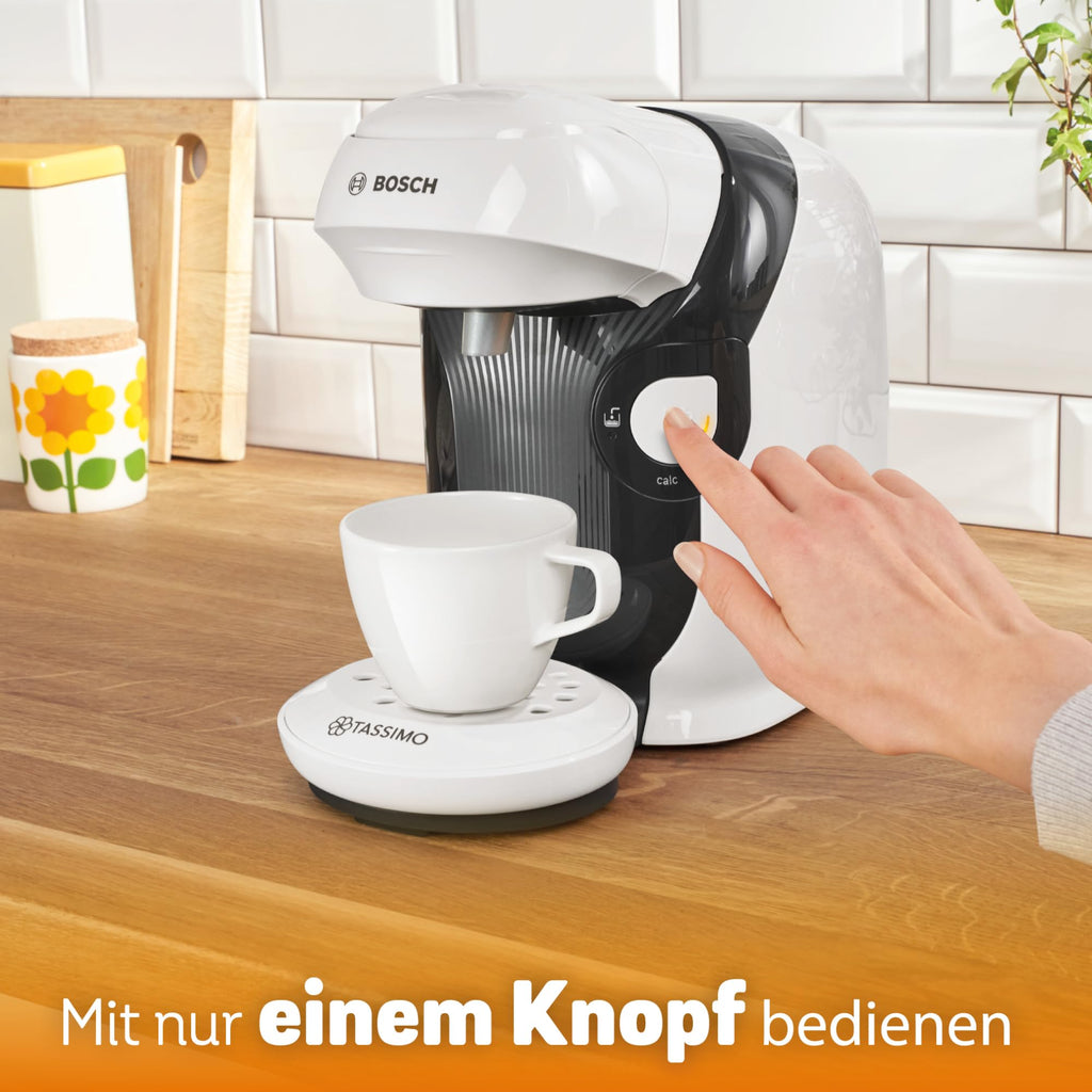 Elite Tassimo Style TAS1104 – Kapselmaschine, über 70 Getränke, INTELLIBREW™, 1400W, Weiss