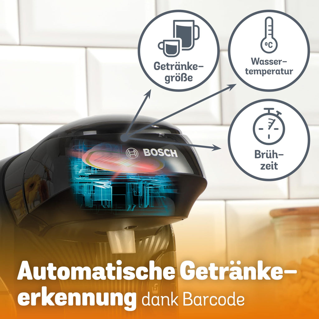 Elite Tassimo Style TAS1102 – Kapselmaschine, über 70 Getränke, INTELLIBREW™, 1400W, Schwarz