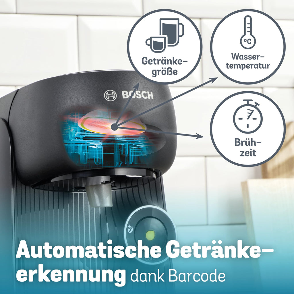 Elite Tassimo Finesse TAS162E – Kapselmaschine mit IntensityBoost, über 70 Getränke, 1400W, Schwarz