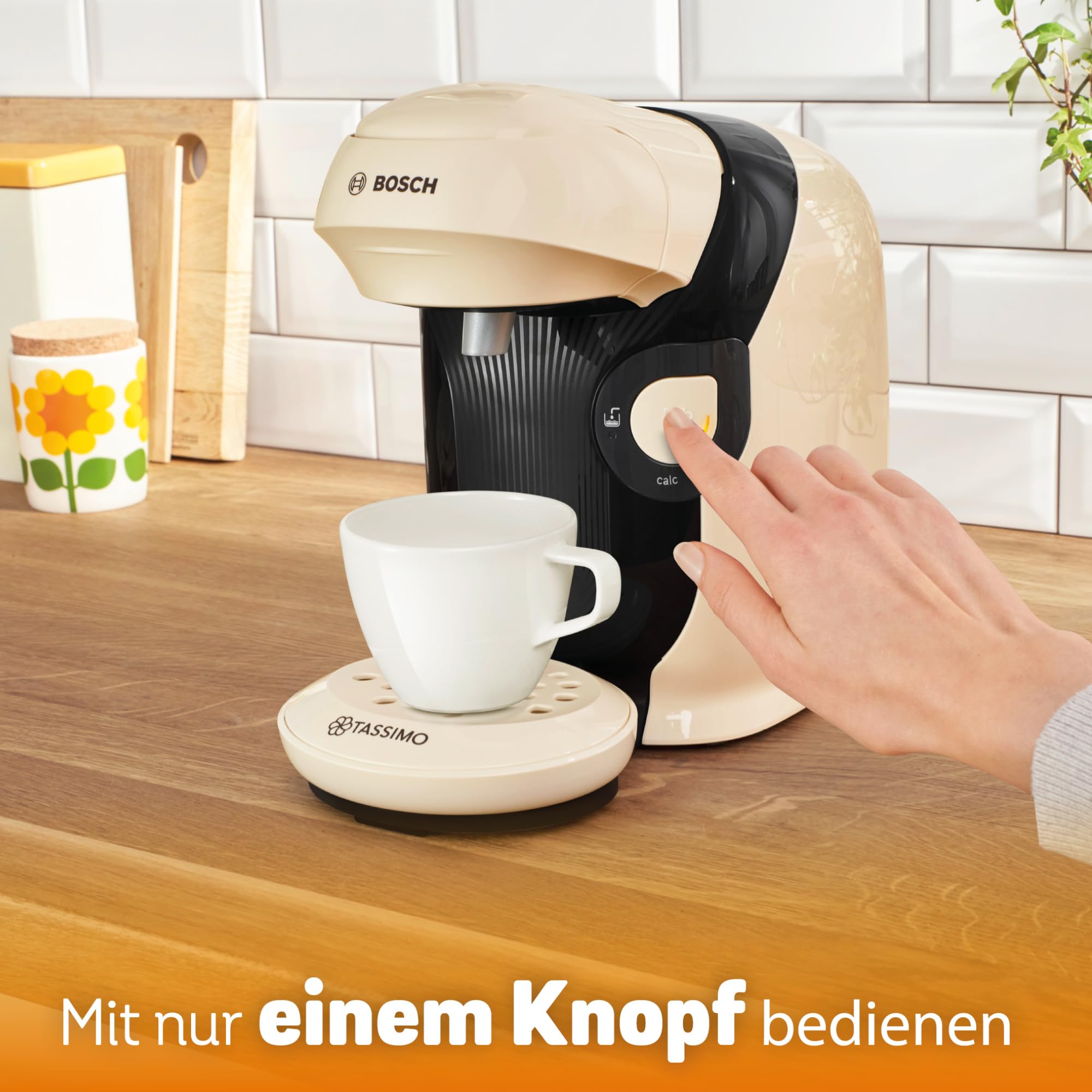 Elite Tassimo Style TAS1107 – Kapselmaschine, über 70 Getränke, INTELLIBREW™, 1400W, Creme