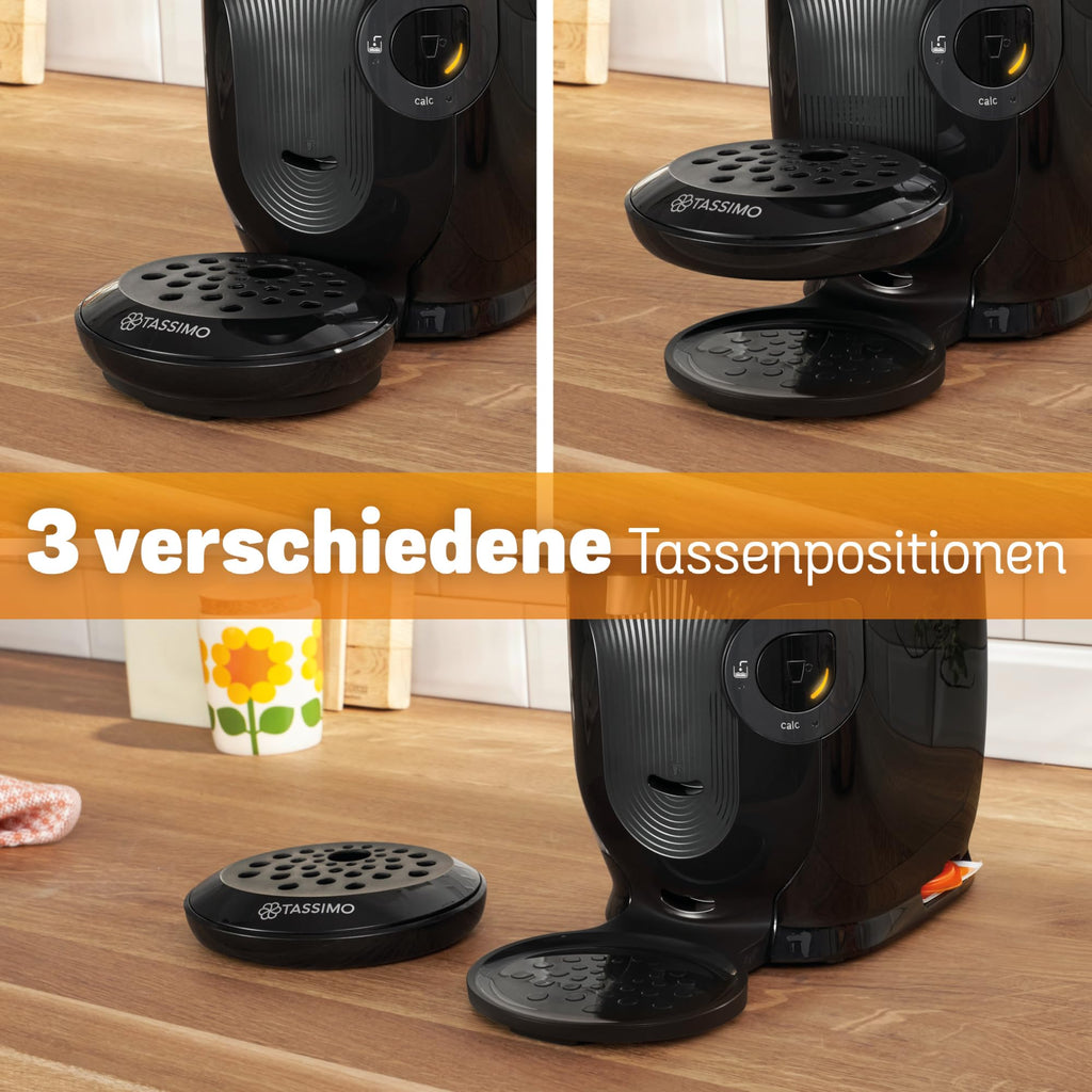 Elite Tassimo Style TAS1102 – Kapselmaschine, über 70 Getränke, INTELLIBREW™, 1400W, Schwarz