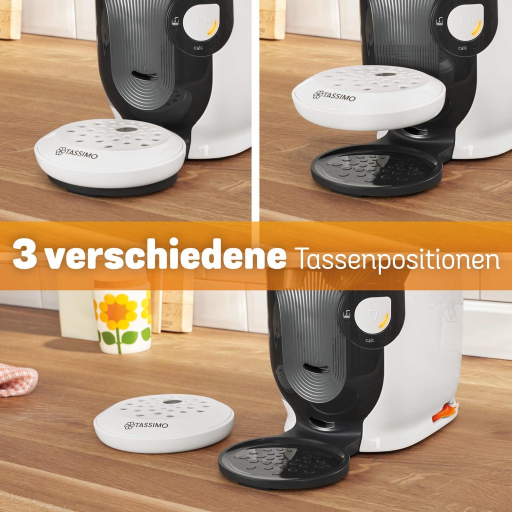 Elite Tassimo Style TAS1104 – Kapselmaschine, über 70 Getränke, INTELLIBREW™, 1400W, Weiss