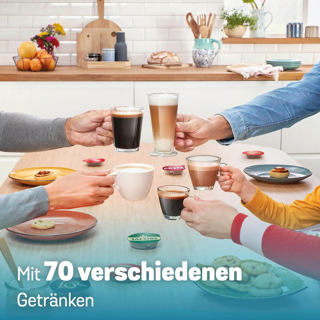 Elite Tassimo Finesse TAS162E – Kapselmaschine mit IntensityBoost, über 70 Getränke, 1400W, Schwarz